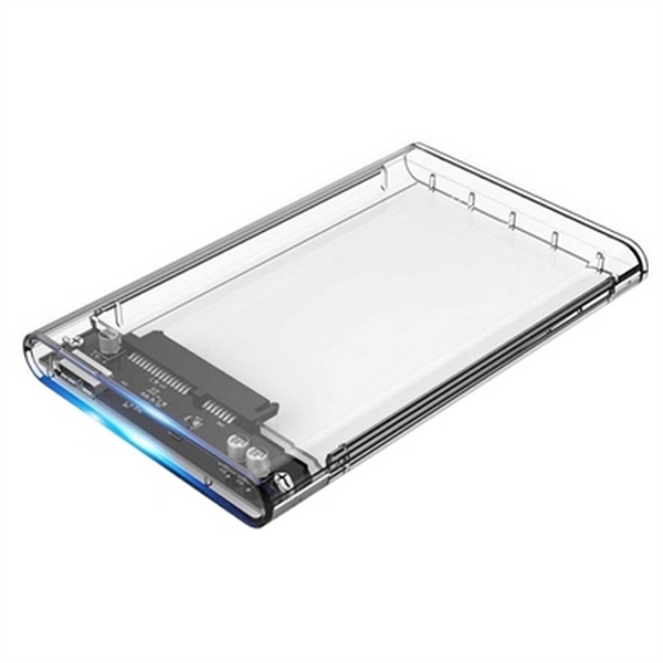 Housing for Hard Disk CoolBox COO-SCT-2533 2,5” 5 Gbps USB 3.0 Transparent - Image 2